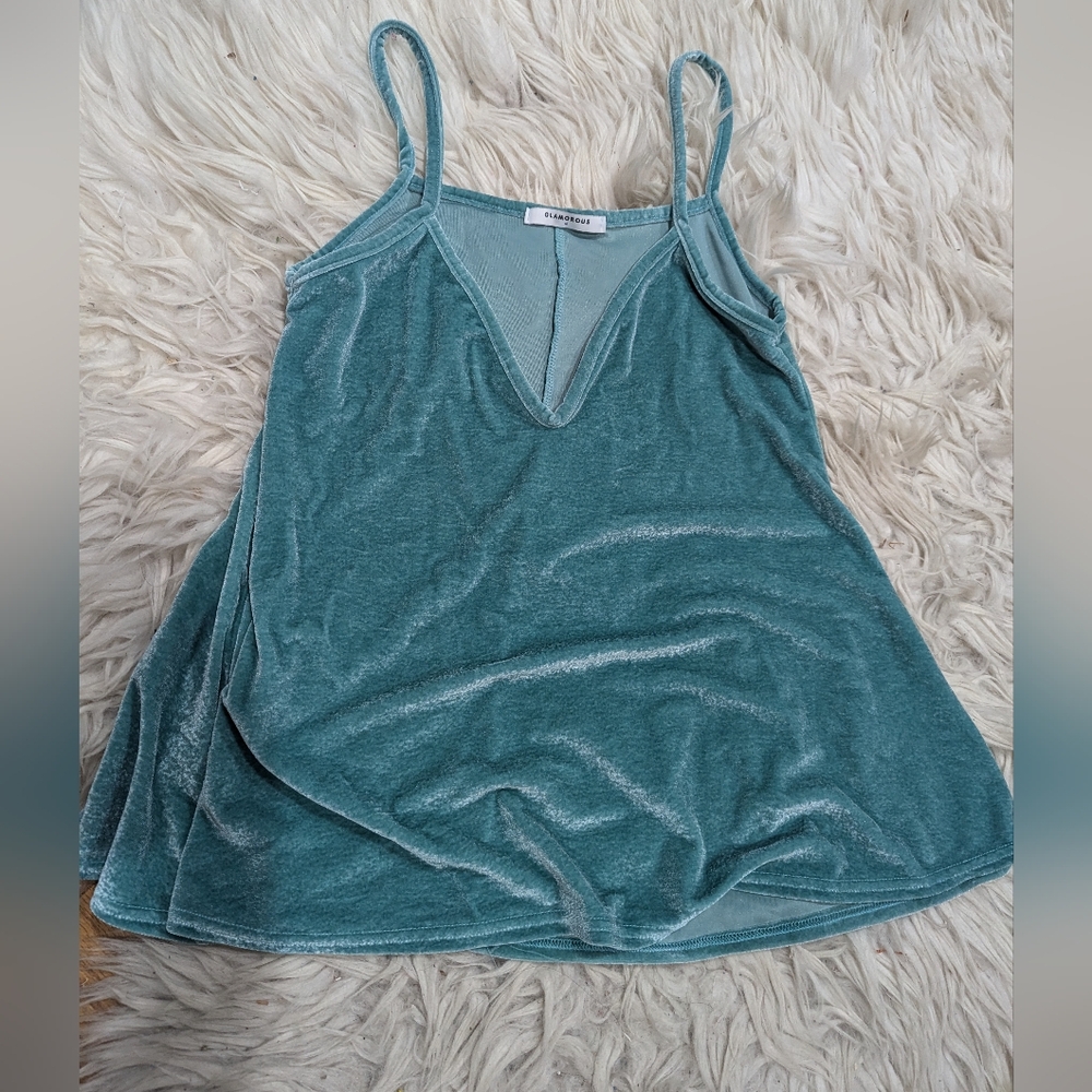 Glamorous velvet tank